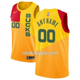 Milwaukee Bucks Custom 2018-19 Nike City Edition Keltainen Pelipaidat Swingman - Miesten